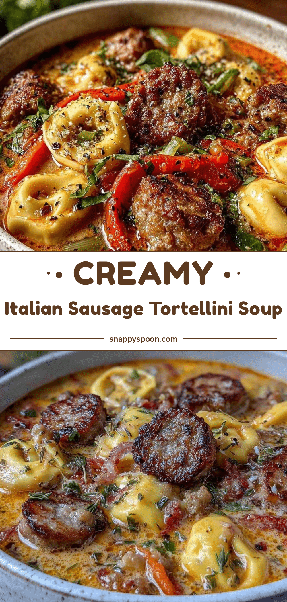 creamy tortellini soup with italian sausage recipe