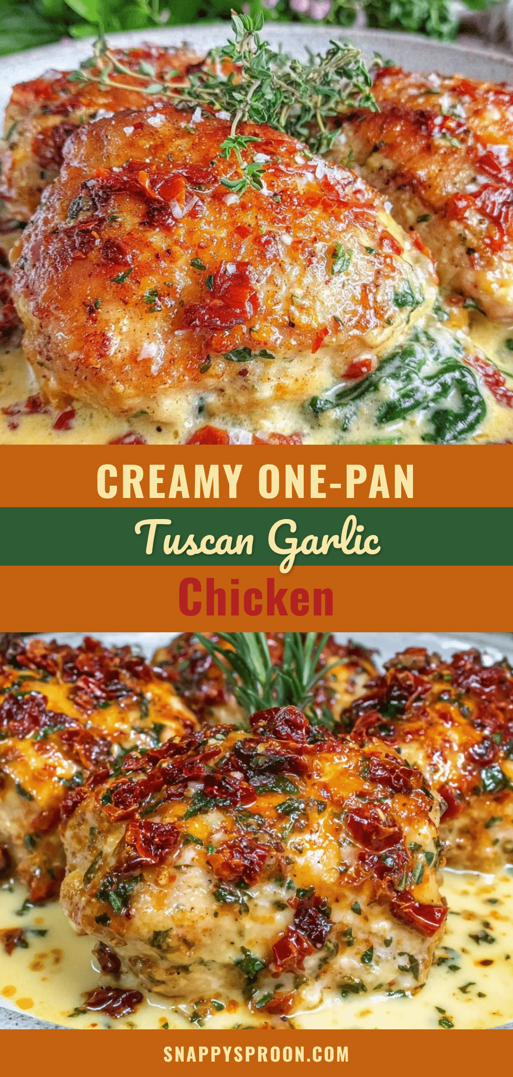 creamy tuscan garlic chicken recipe