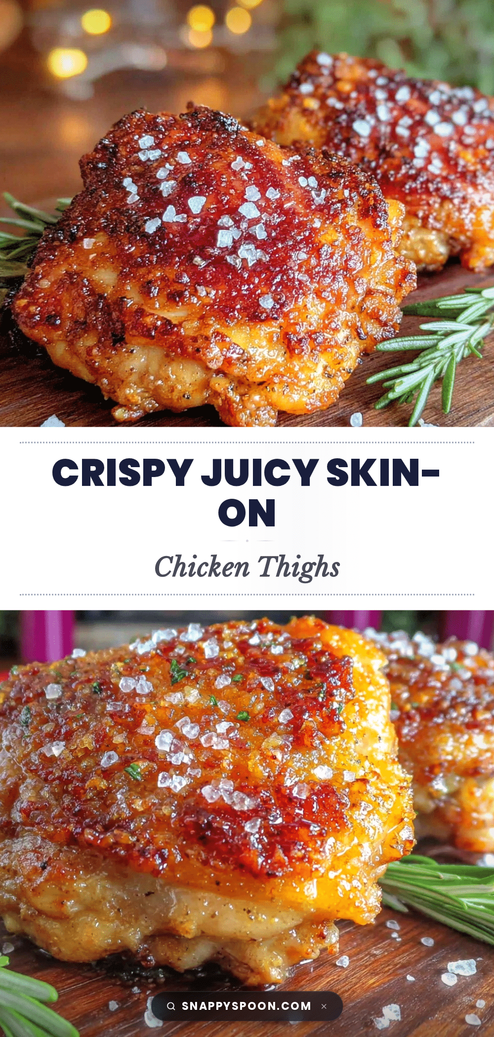 crispy juicy chicken thighs recipe