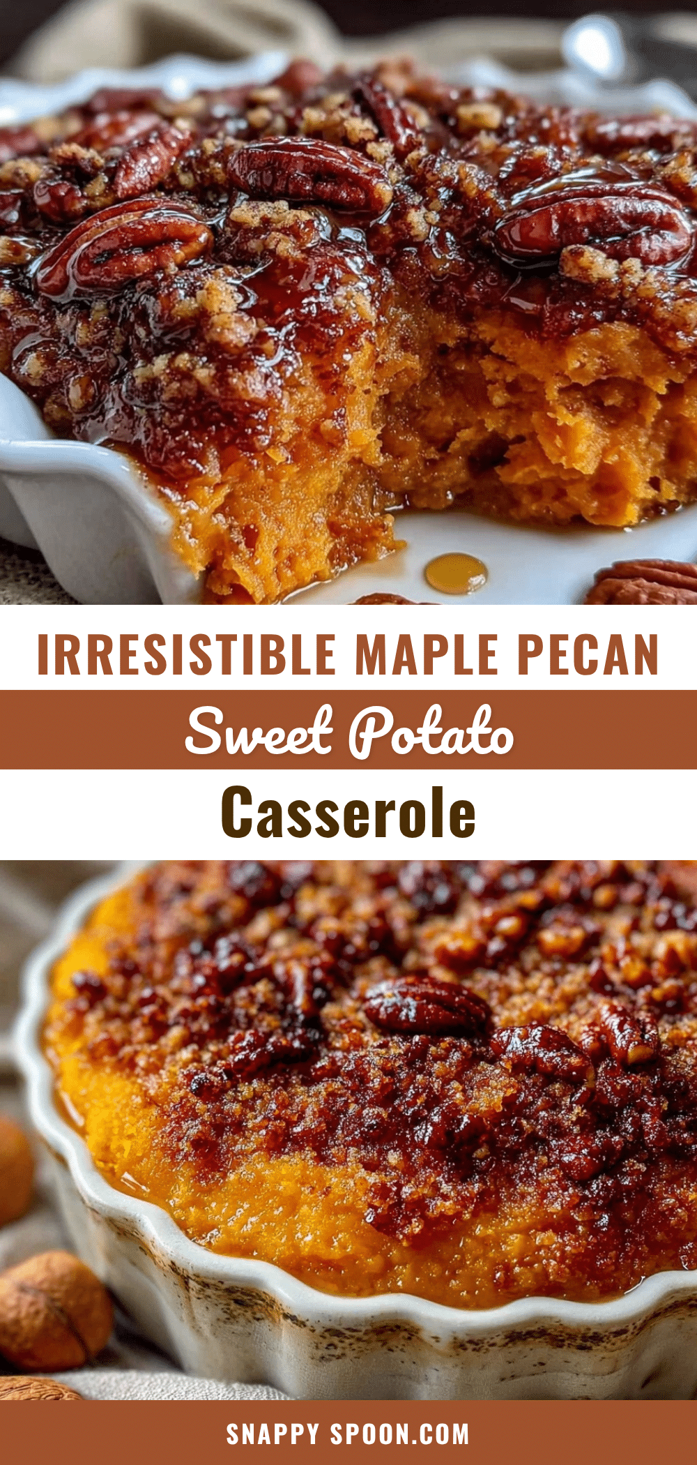 crispy maple pecan sweet potato casserole recipe