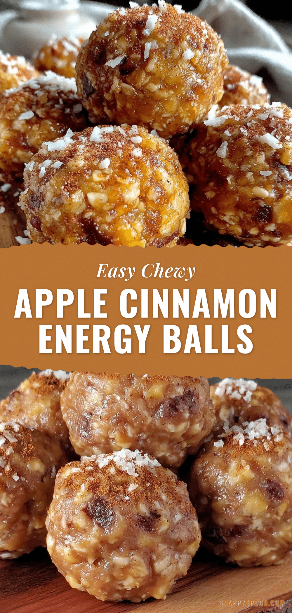 easy chewy apple cinnamon energy balls recipe