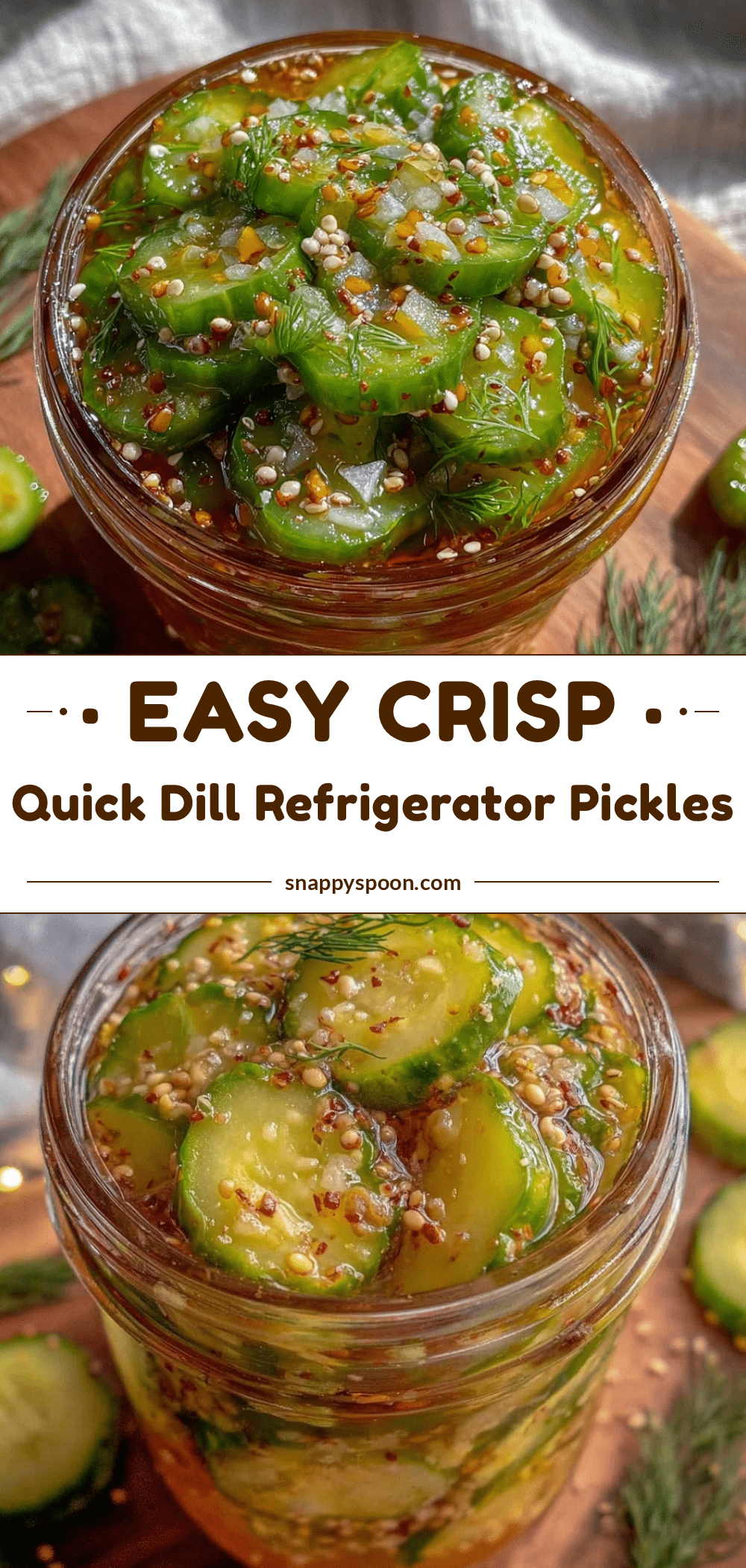 Easy Quick Dill Refrigerator Pickles recipe