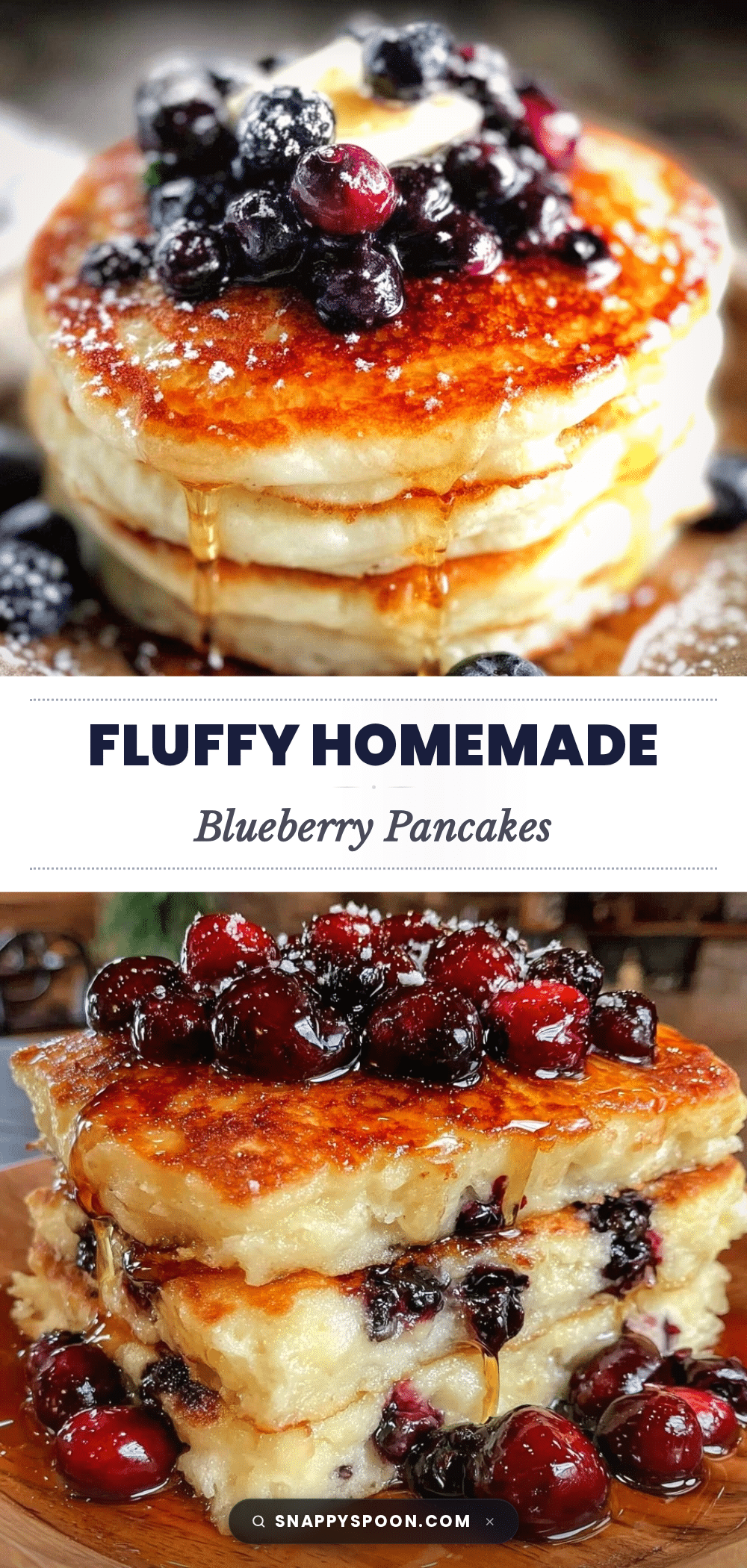 fluffy blueberry pancakes from scratch recipe