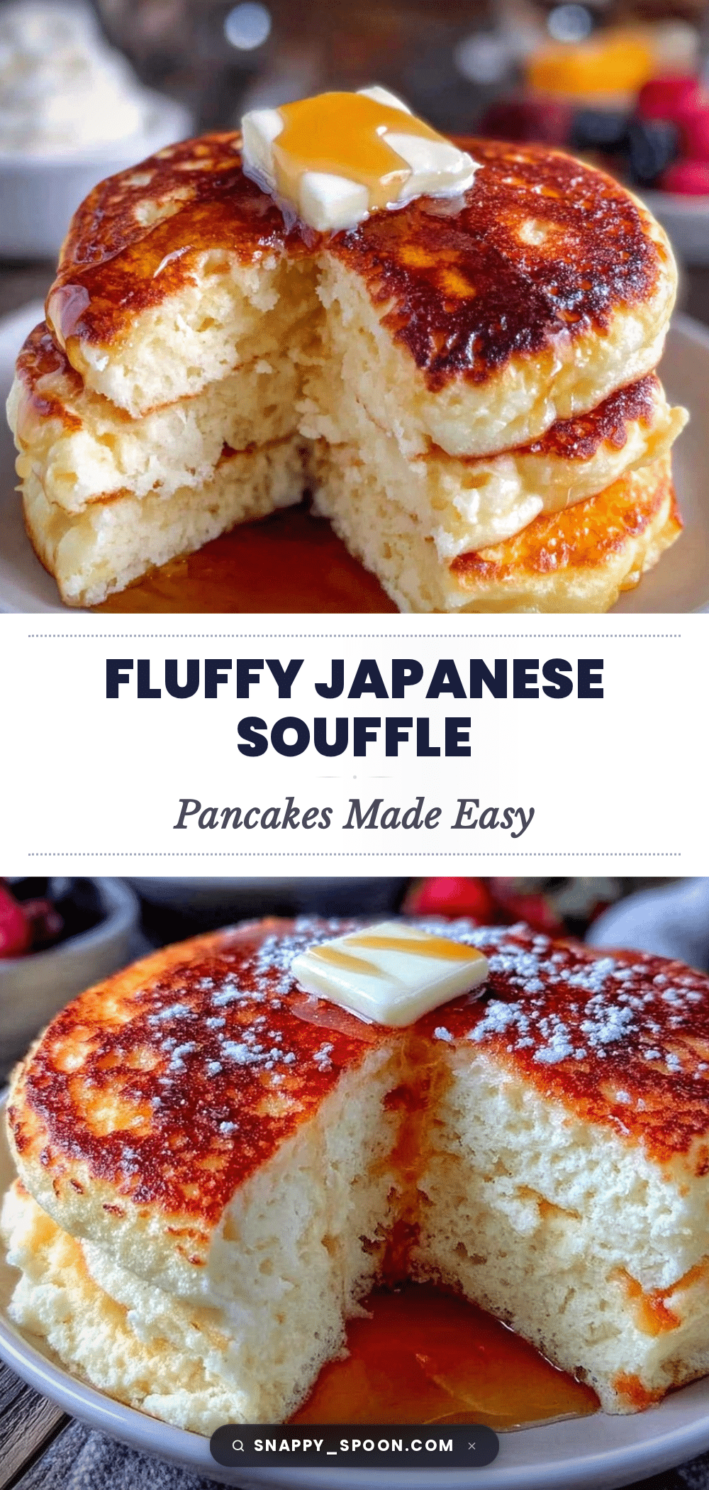 fluffy Japanese souffle pancakes recipe