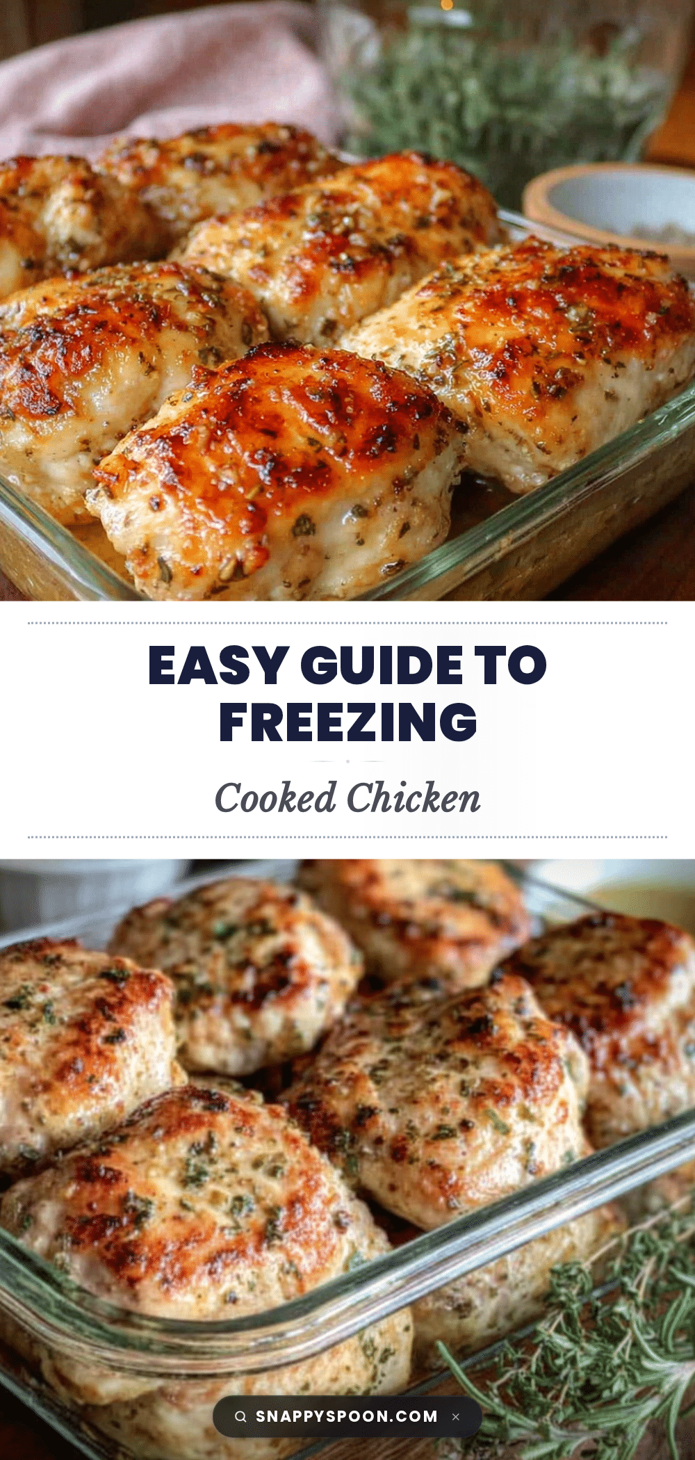 freezing cooked chicken recipe