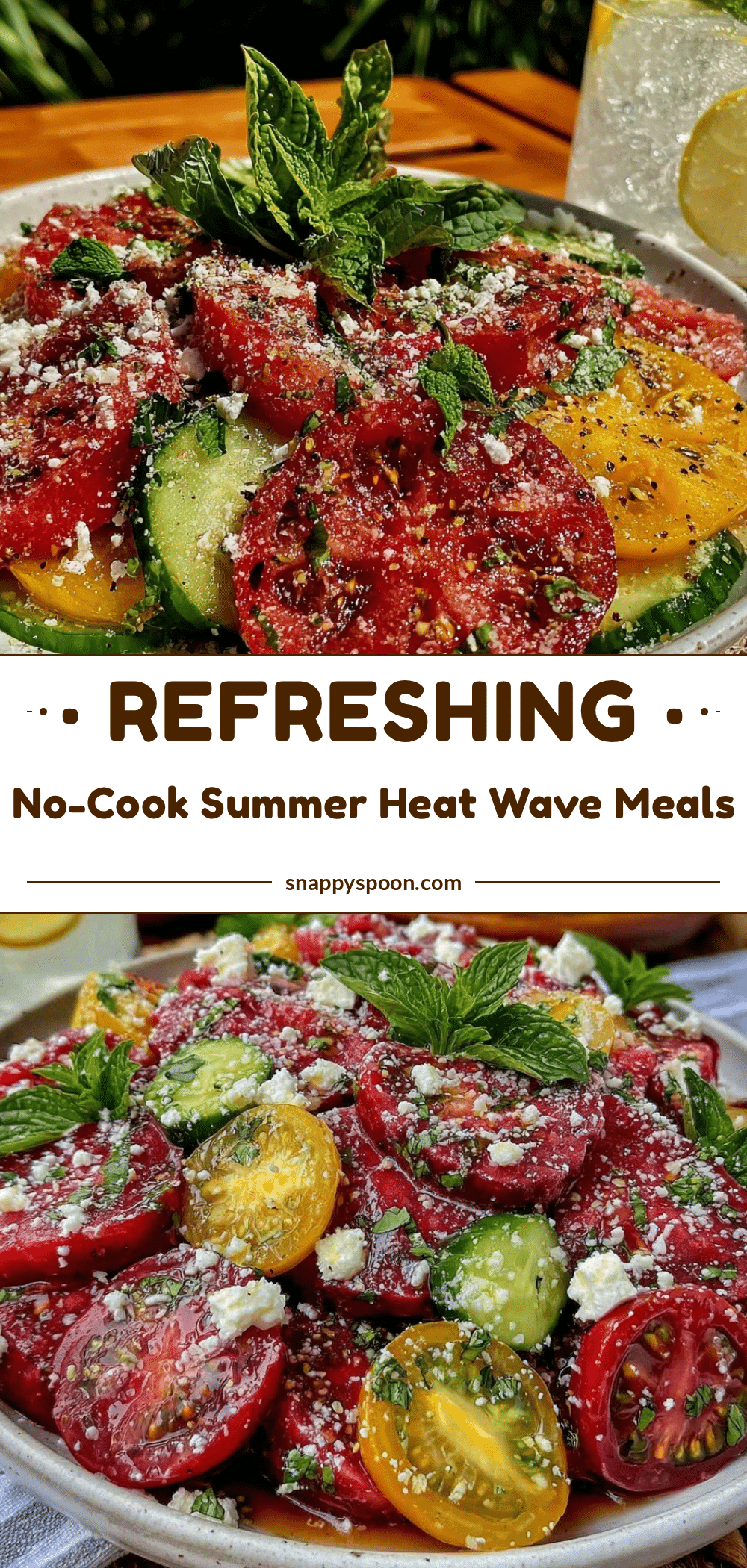 fresh no-cook summer meals recipe