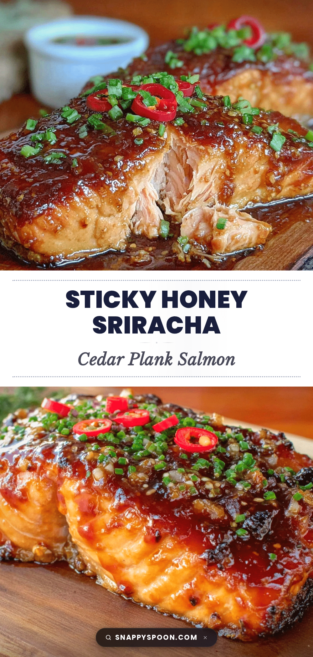 honey sriracha glazed salmon recipe