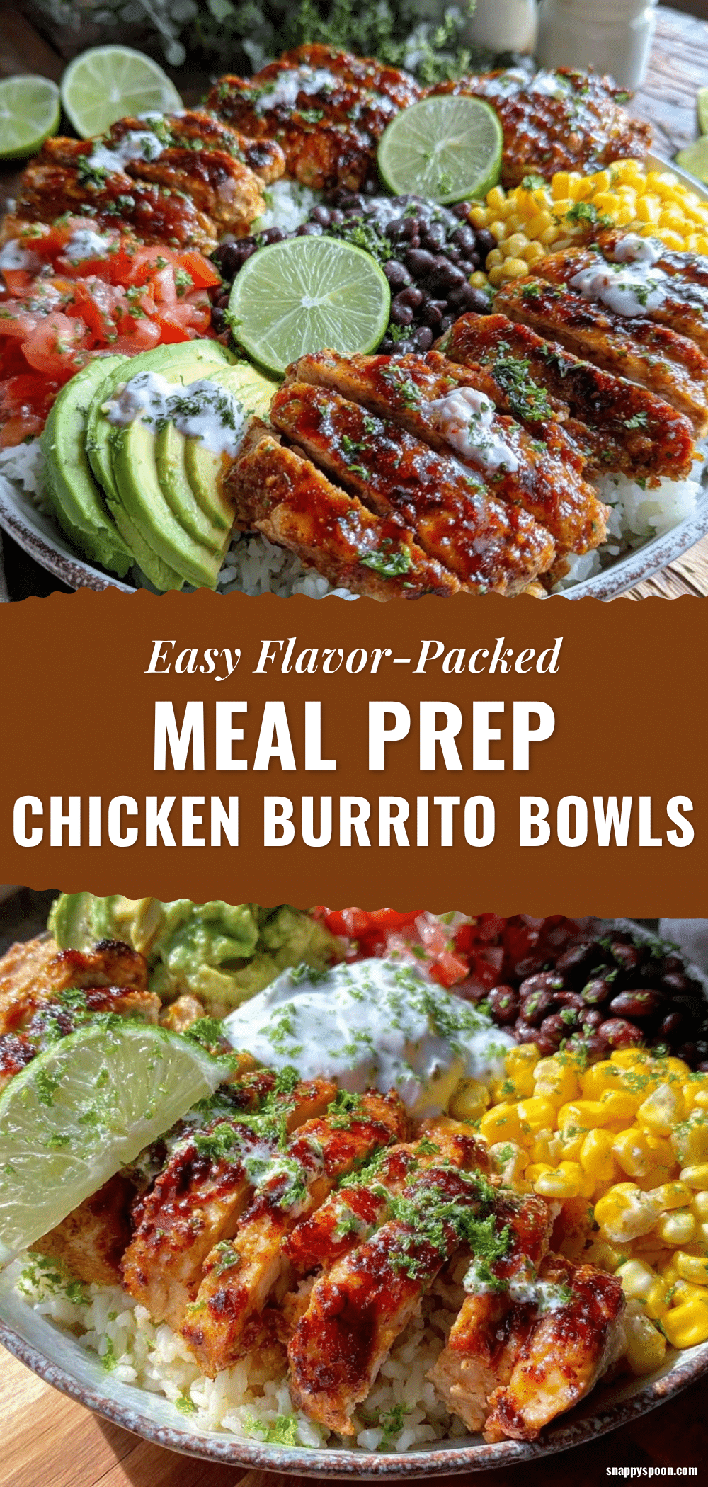 meal prep chicken burrito bowls recipe