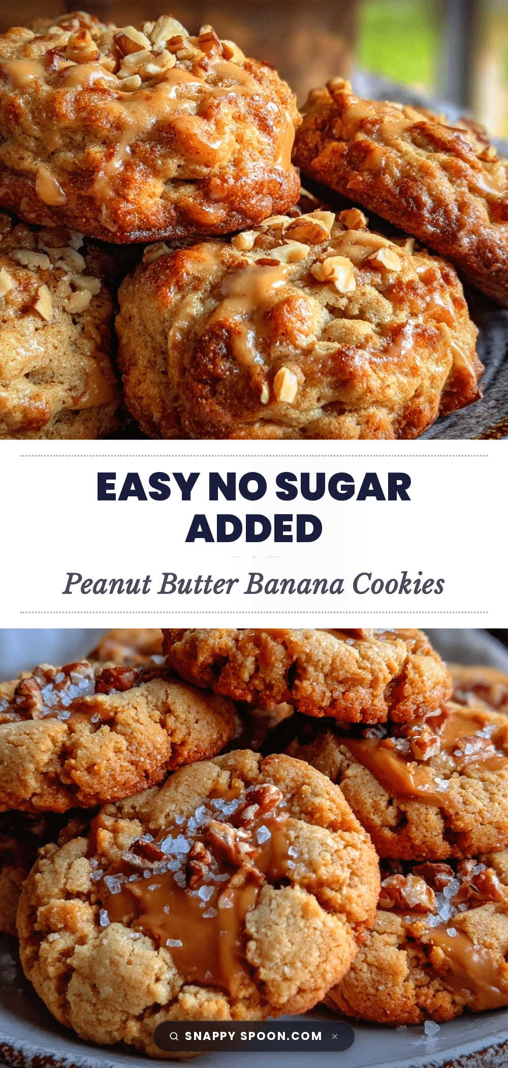 no sugar added peanut butter banana breakfast cookies recipe