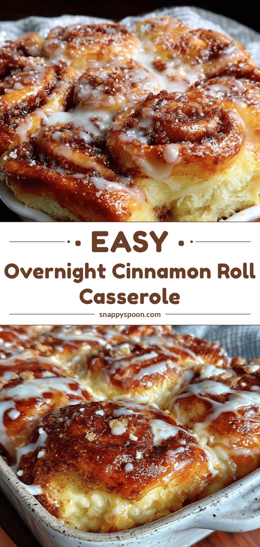overnight cinnamon roll casserole recipe