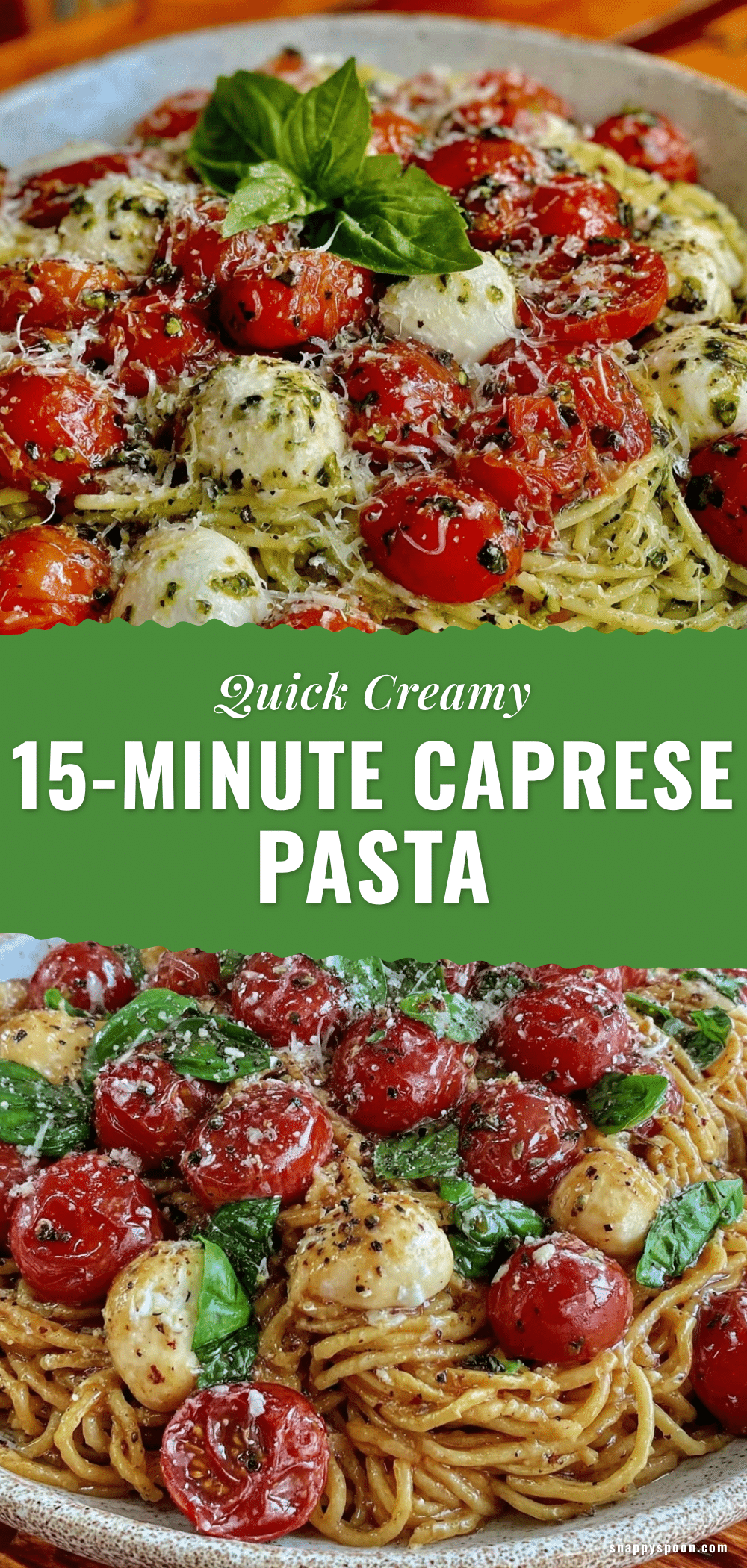 quick 15-minute Caprese pasta recipe