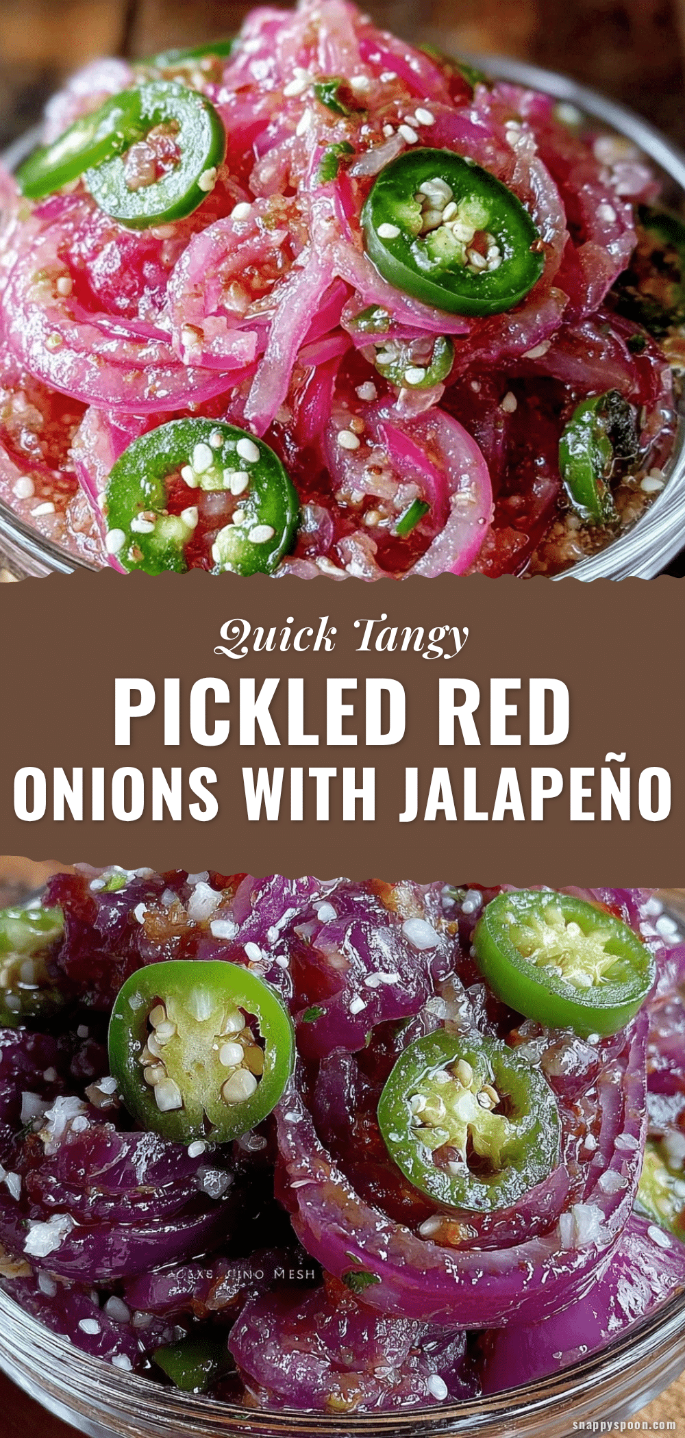 quick pickled red onions with jalapeño recipe