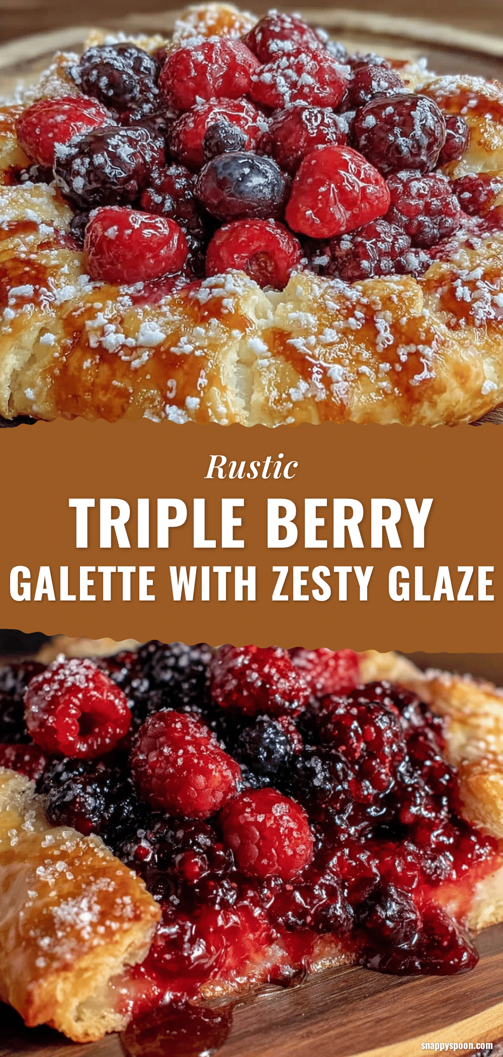rustic triple berry galette recipe