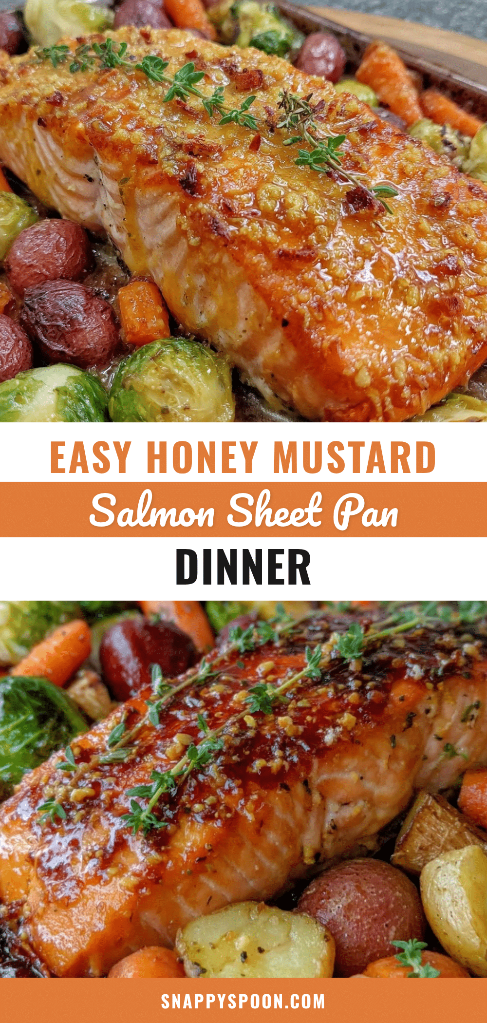 sheet pan honey mustard salmon recipe