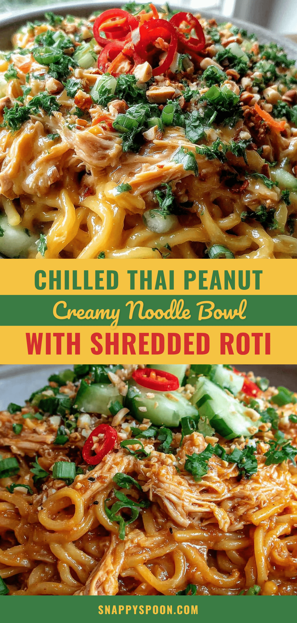 creamy thai peanut noodle bowl recipe