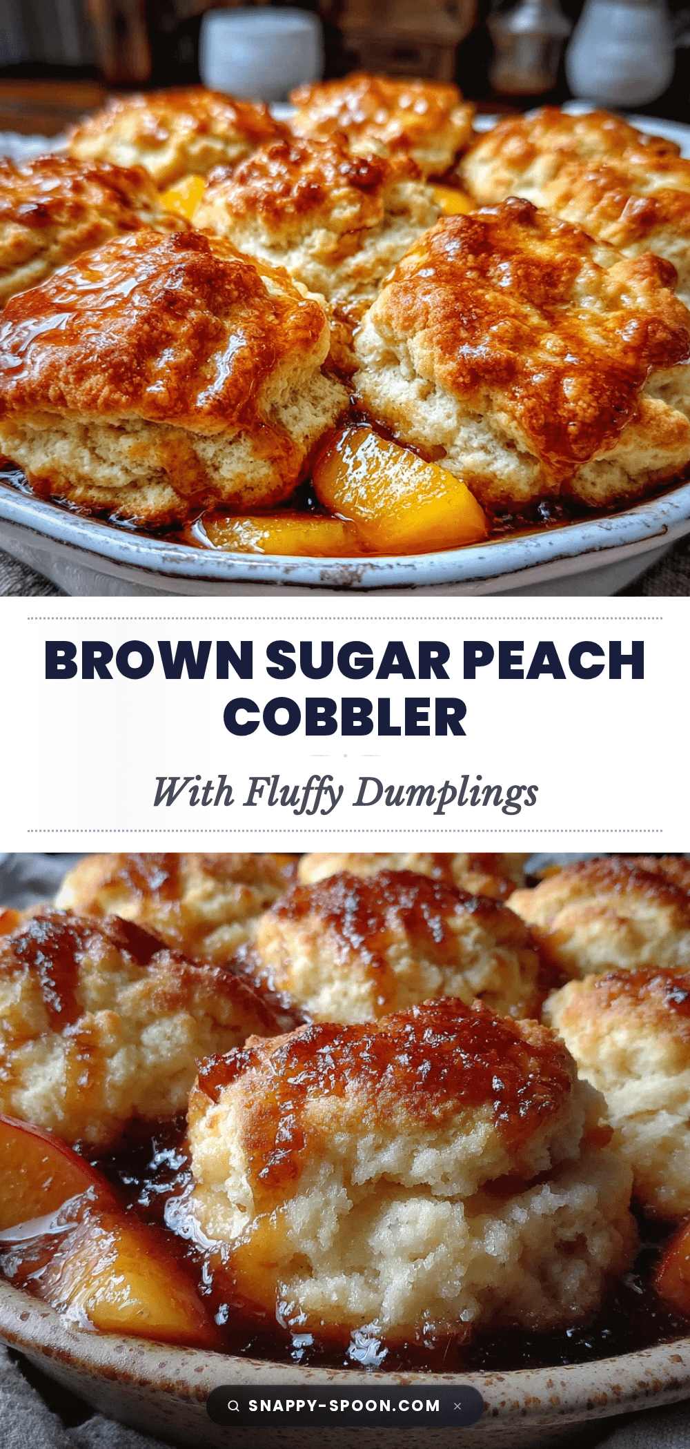 fluffy brown sugar peach cobbler recipe