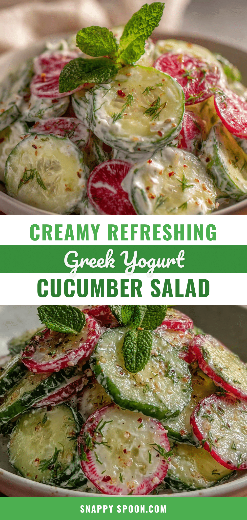 fresh creamy greek yogurt dill cucumber salad recipe