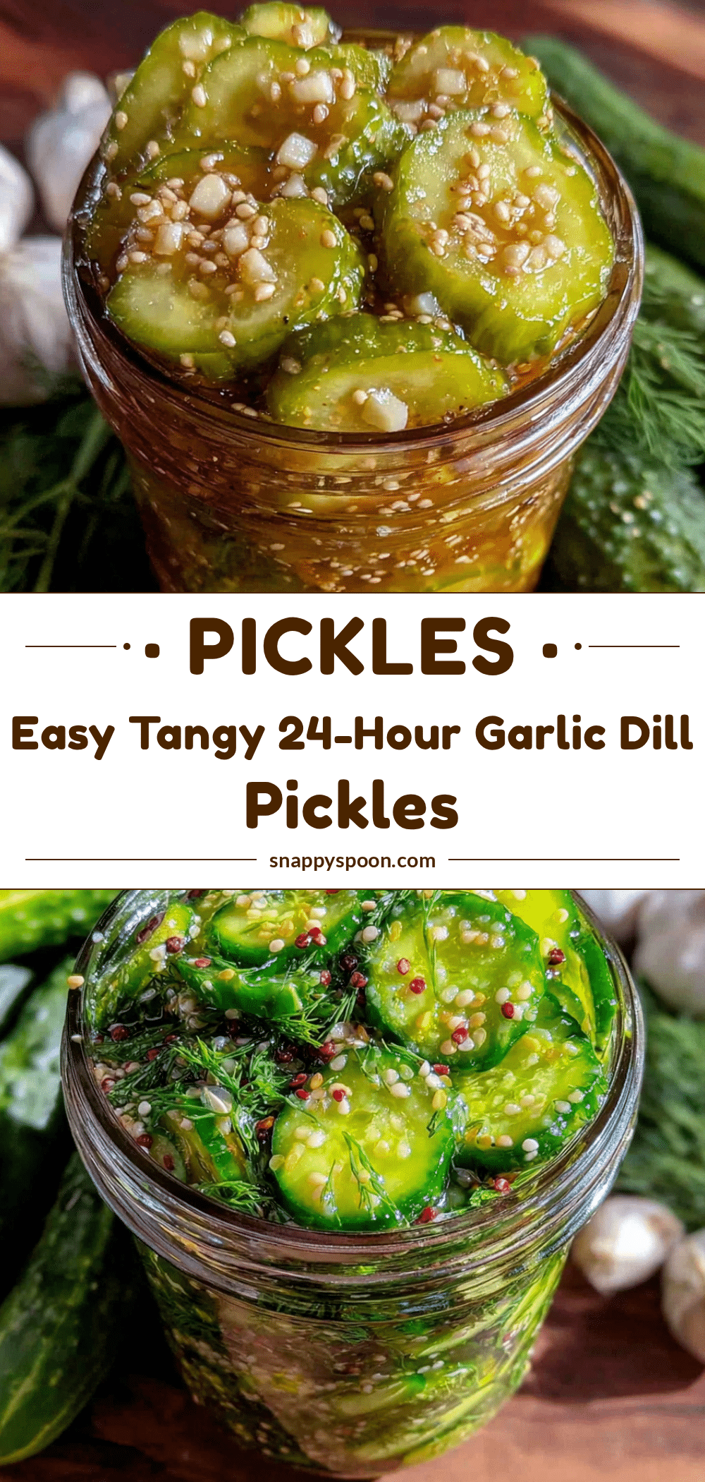 garlic dill refrigerator pickles recipe
