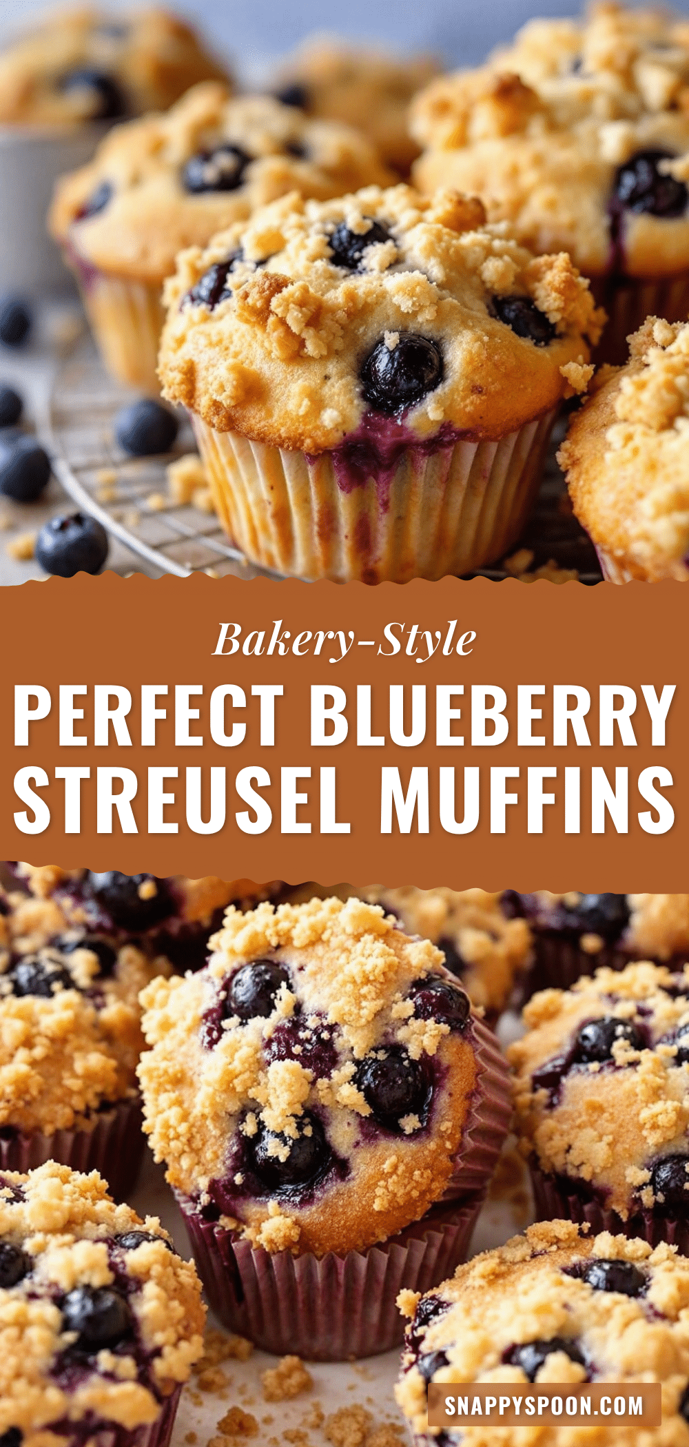 bakery-style blueberry muffins with streusel topping recipe