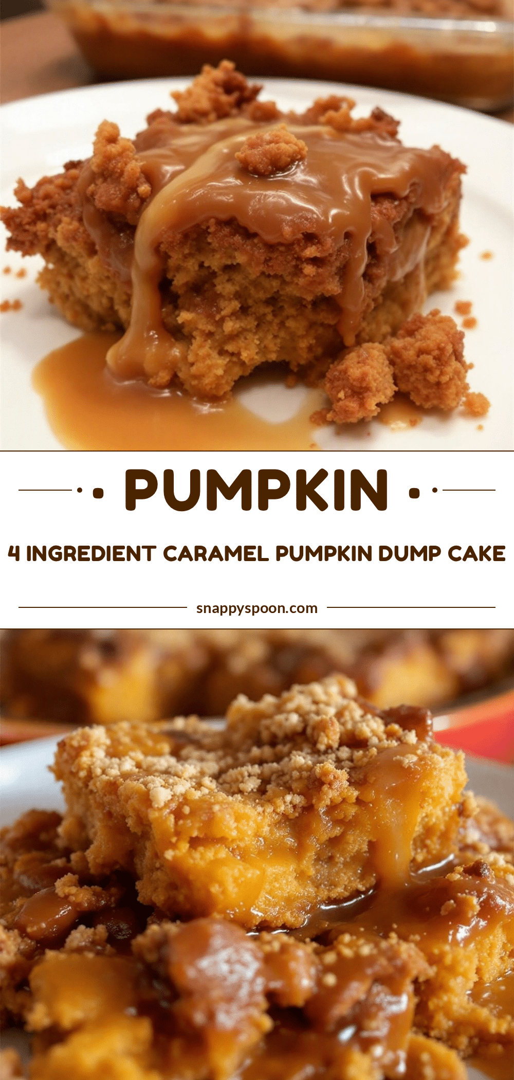 caramel pumpkin dump cake recipe