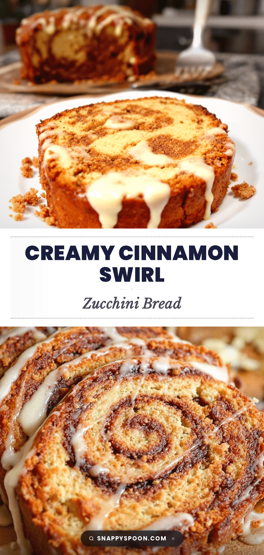 cinnamon swirl zucchini bread recipe