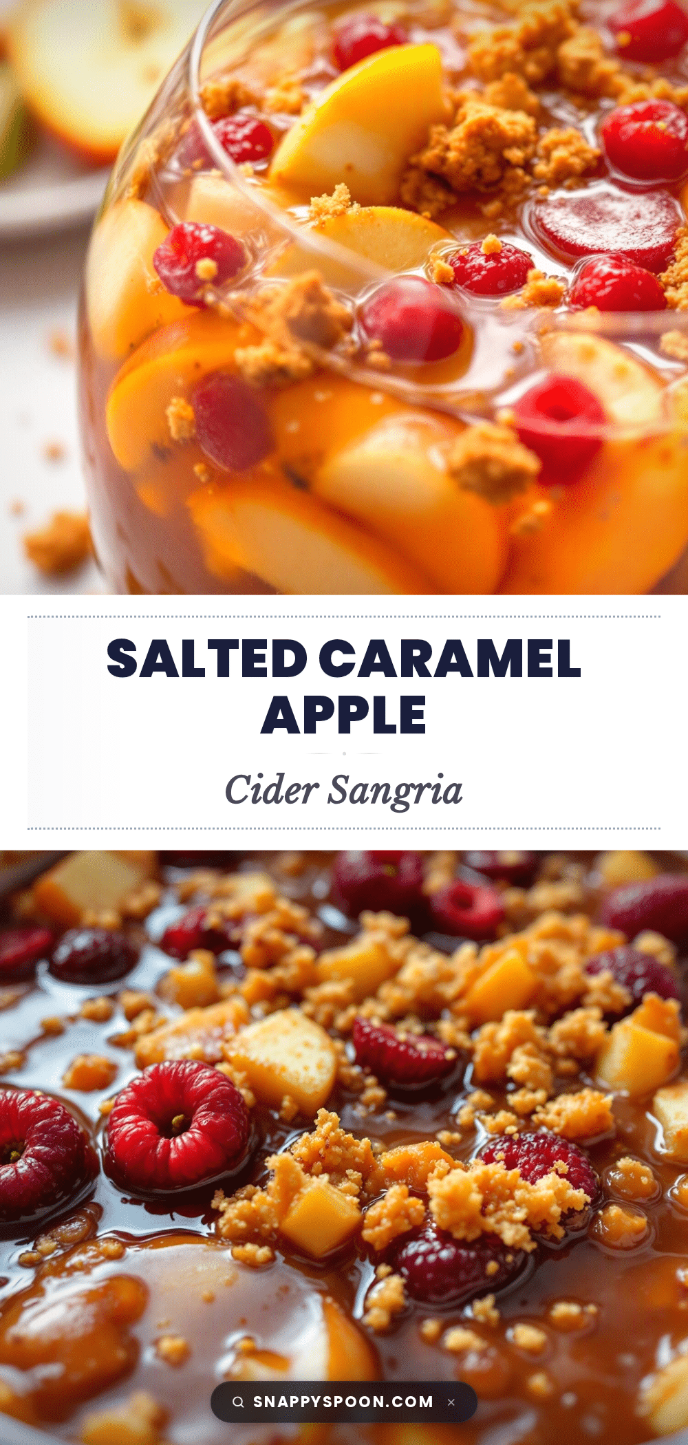 Cozy Salted Caramel Apple Cider Sangria recipe
