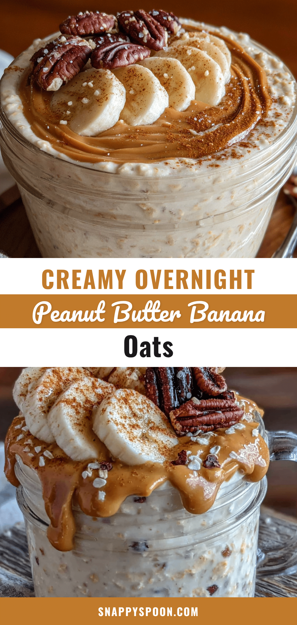 creamy overnight peanut butter banana oats recipe