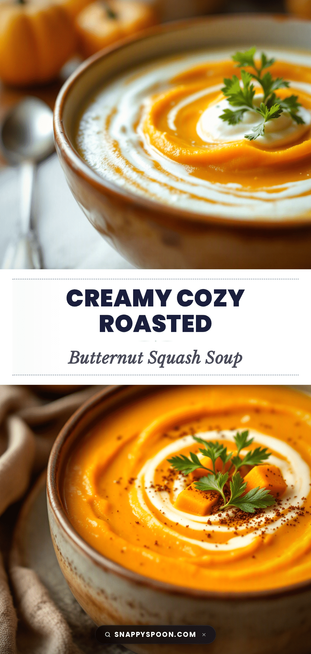 creamy roasted butternut squash soup recipe