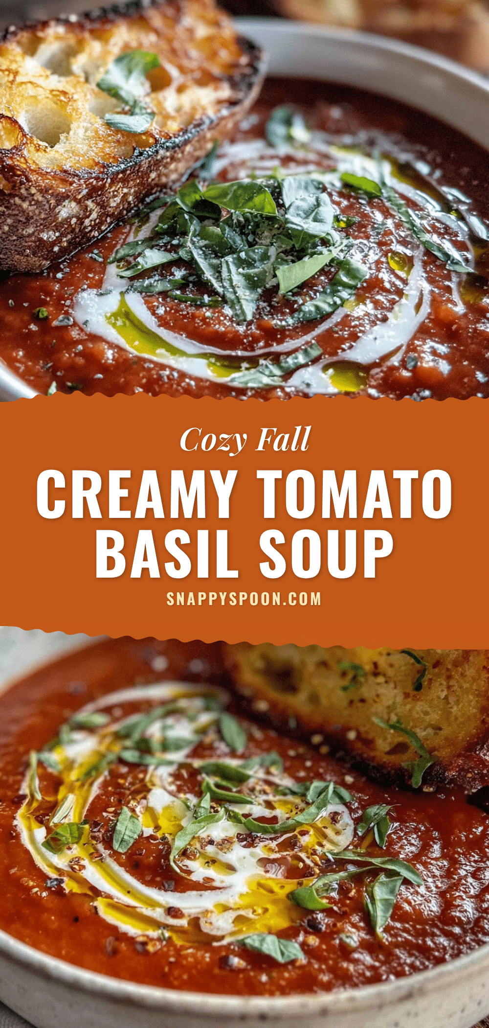 creamy roasted tomato basil soup recipe