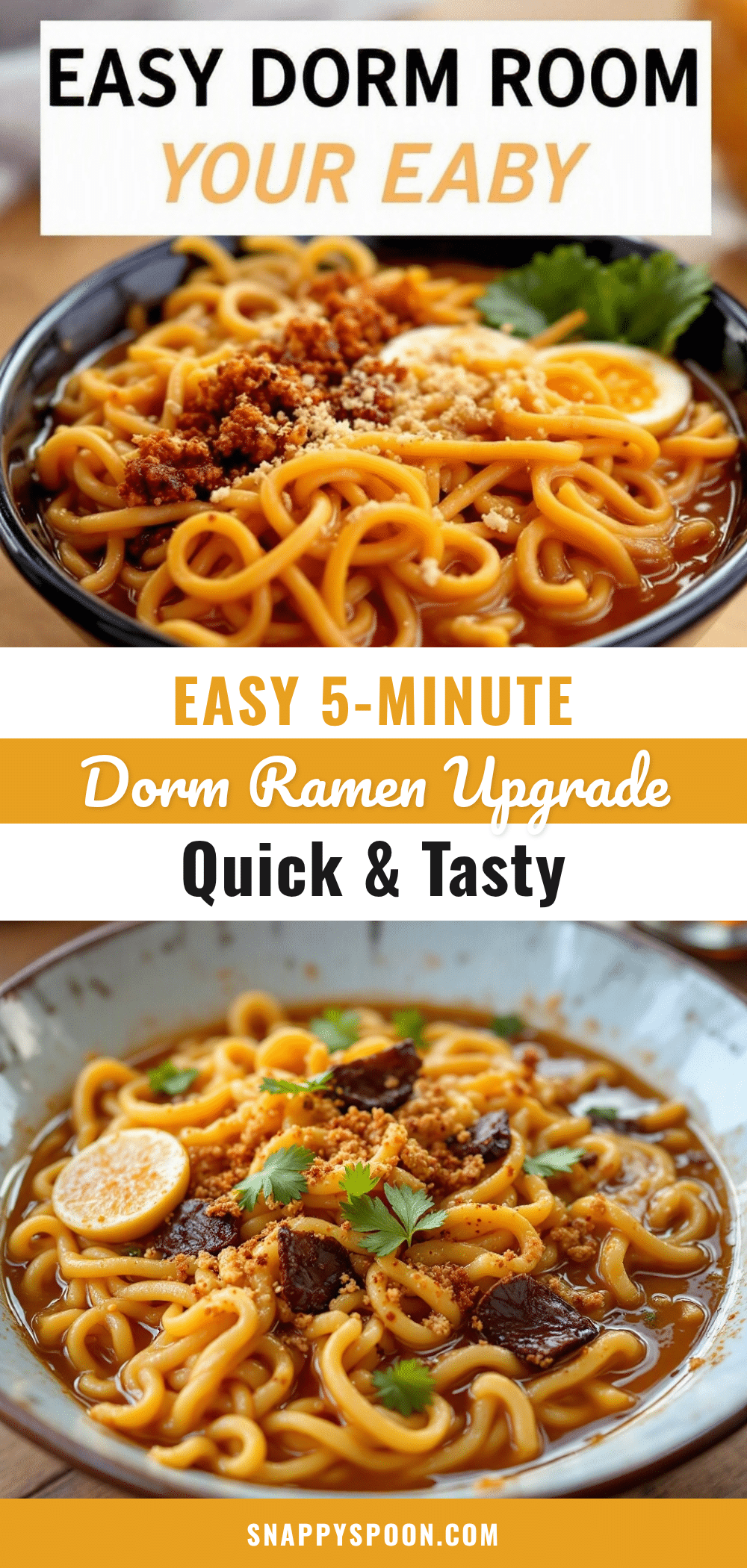 dorm room ramen upgrade recipe