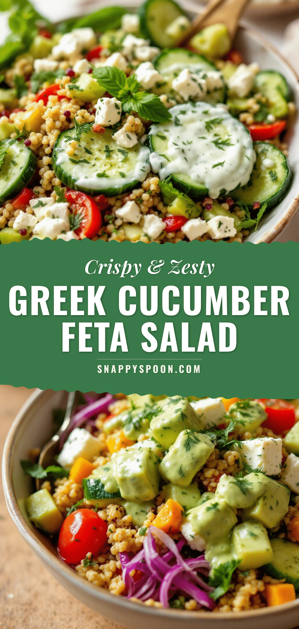 Greek cucumber salad with feta and dill recipe
