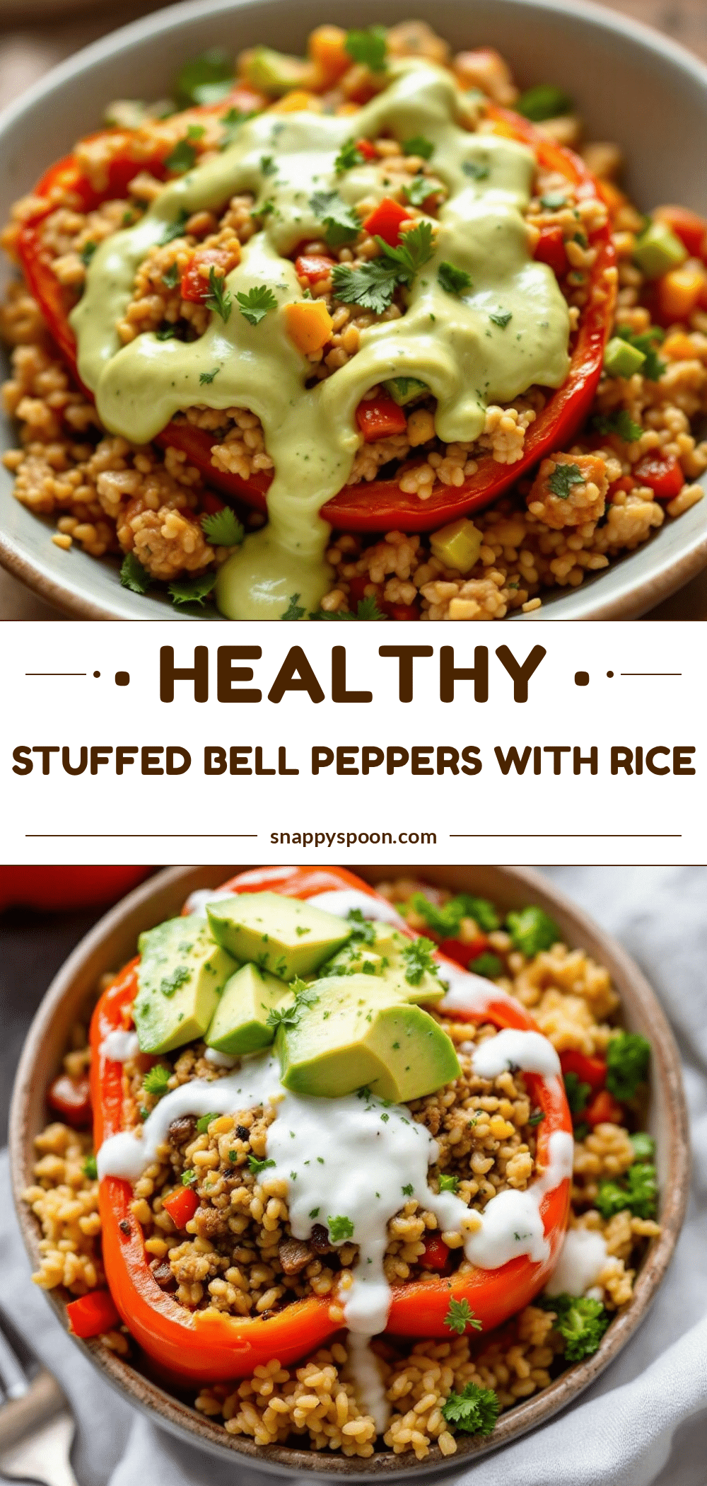 healthy stuffed bell peppers recipe