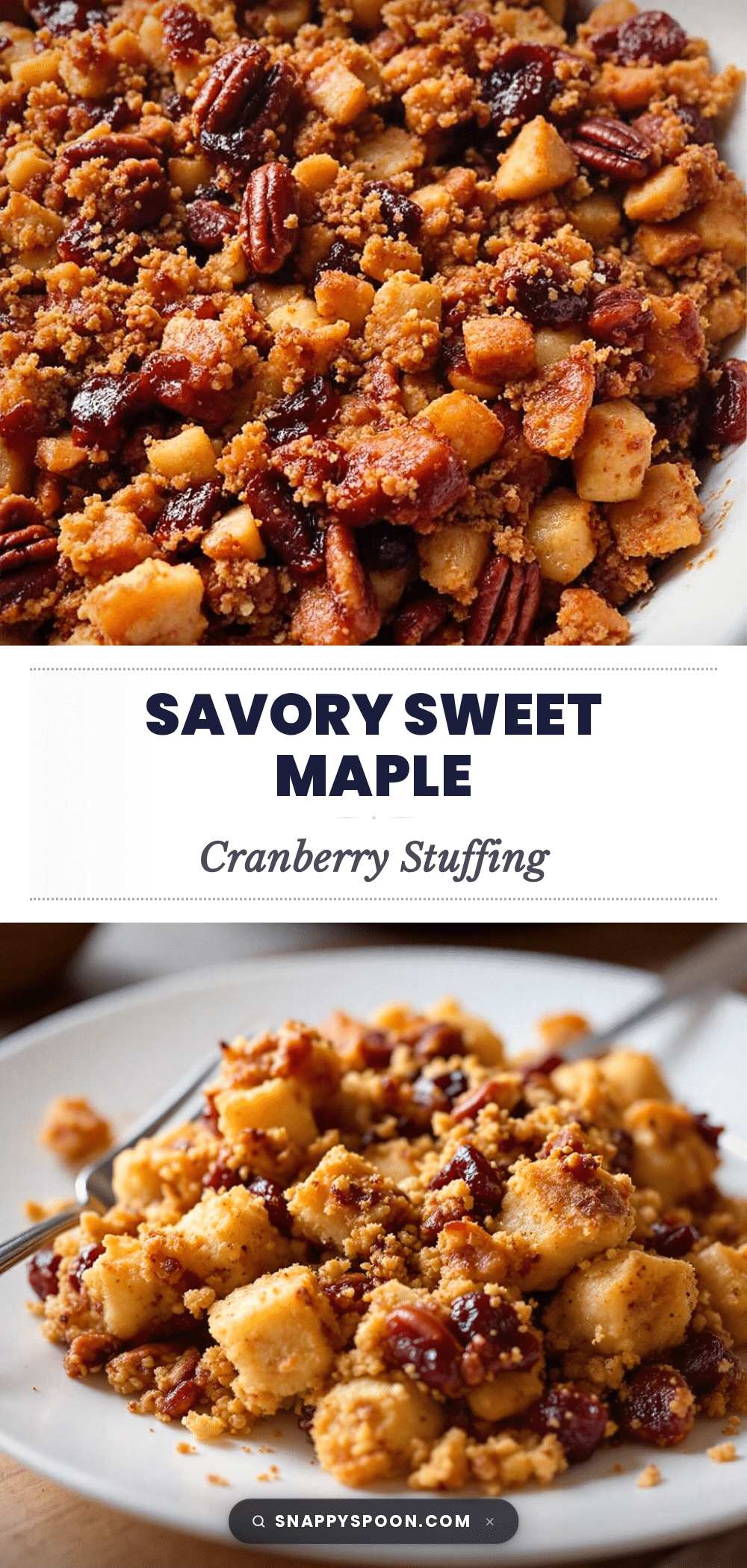 maple cranberry pecan stuffing recipe