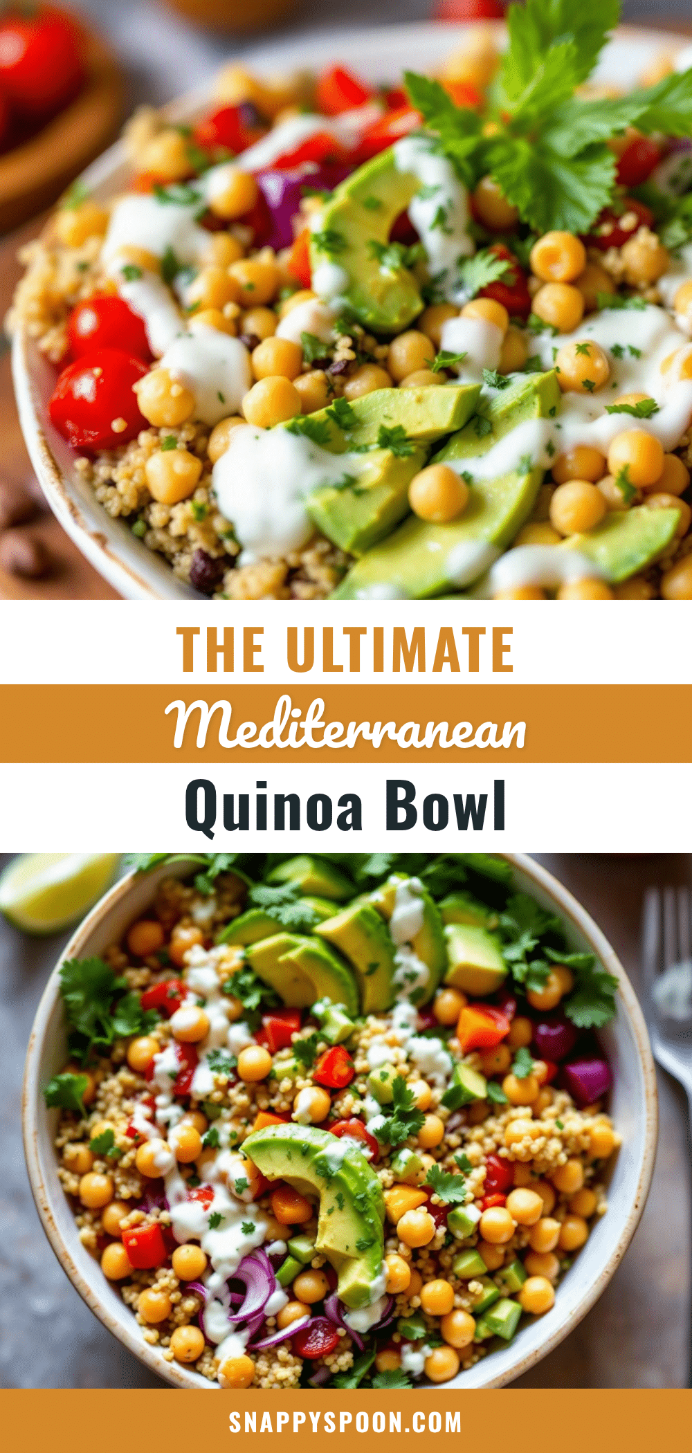 mediterranean chickpea quinoa bowl recipe