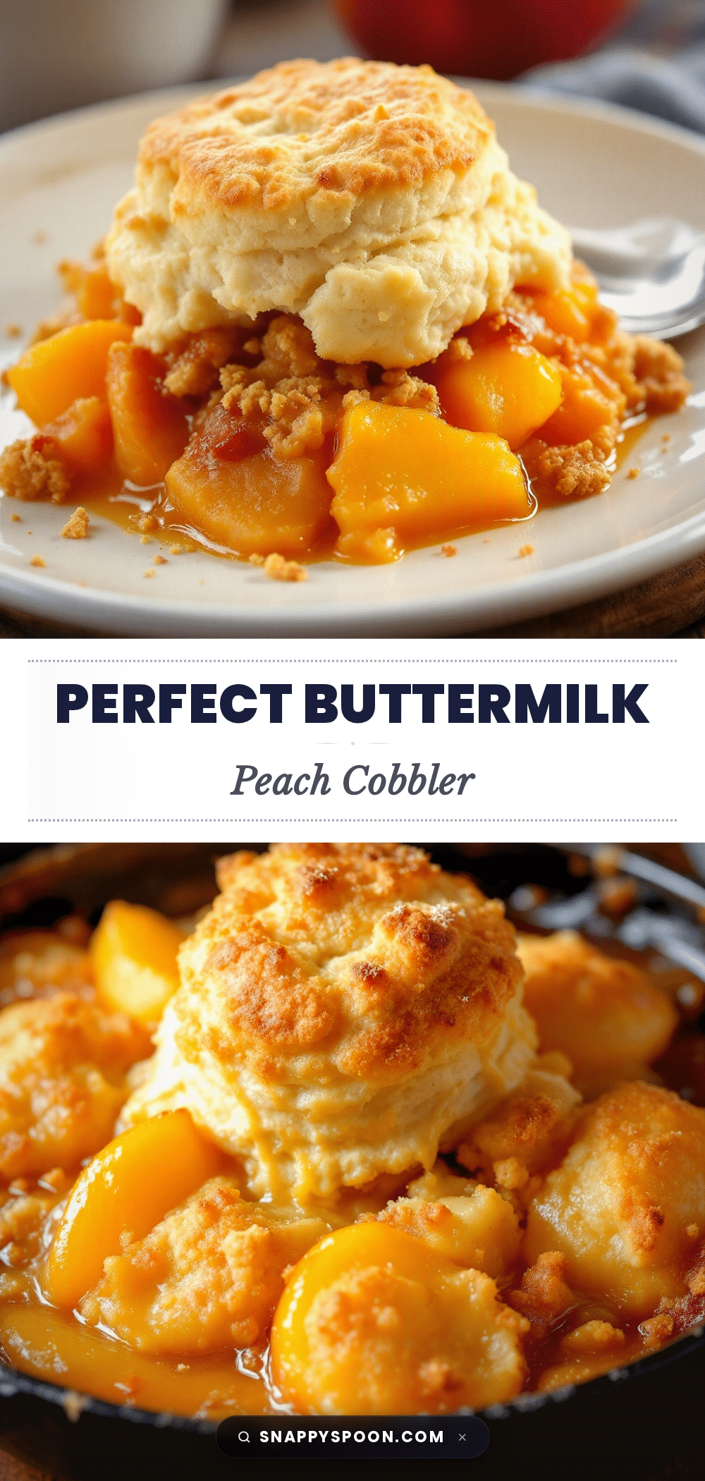 perfect fresh peach cobbler with buttermilk topping recipe