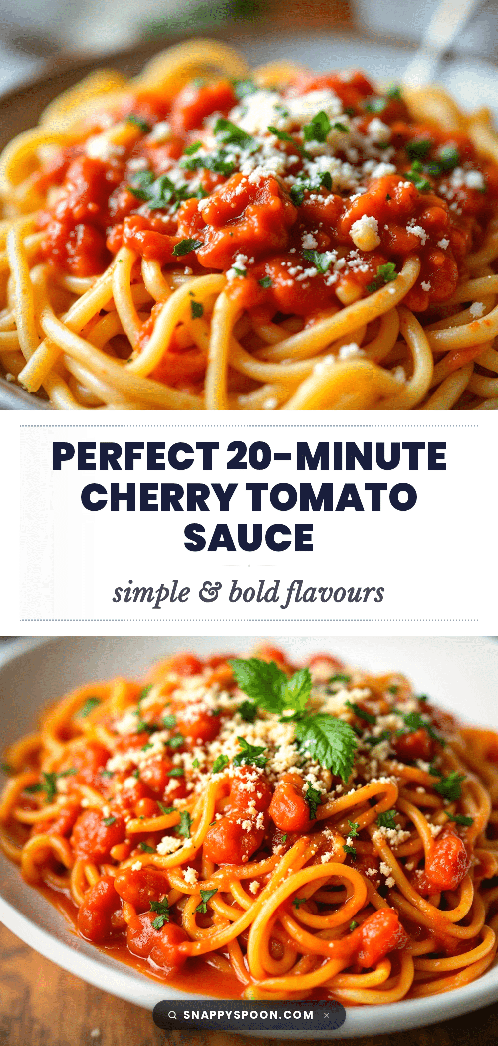 quick cherry tomato sauce for pasta recipe