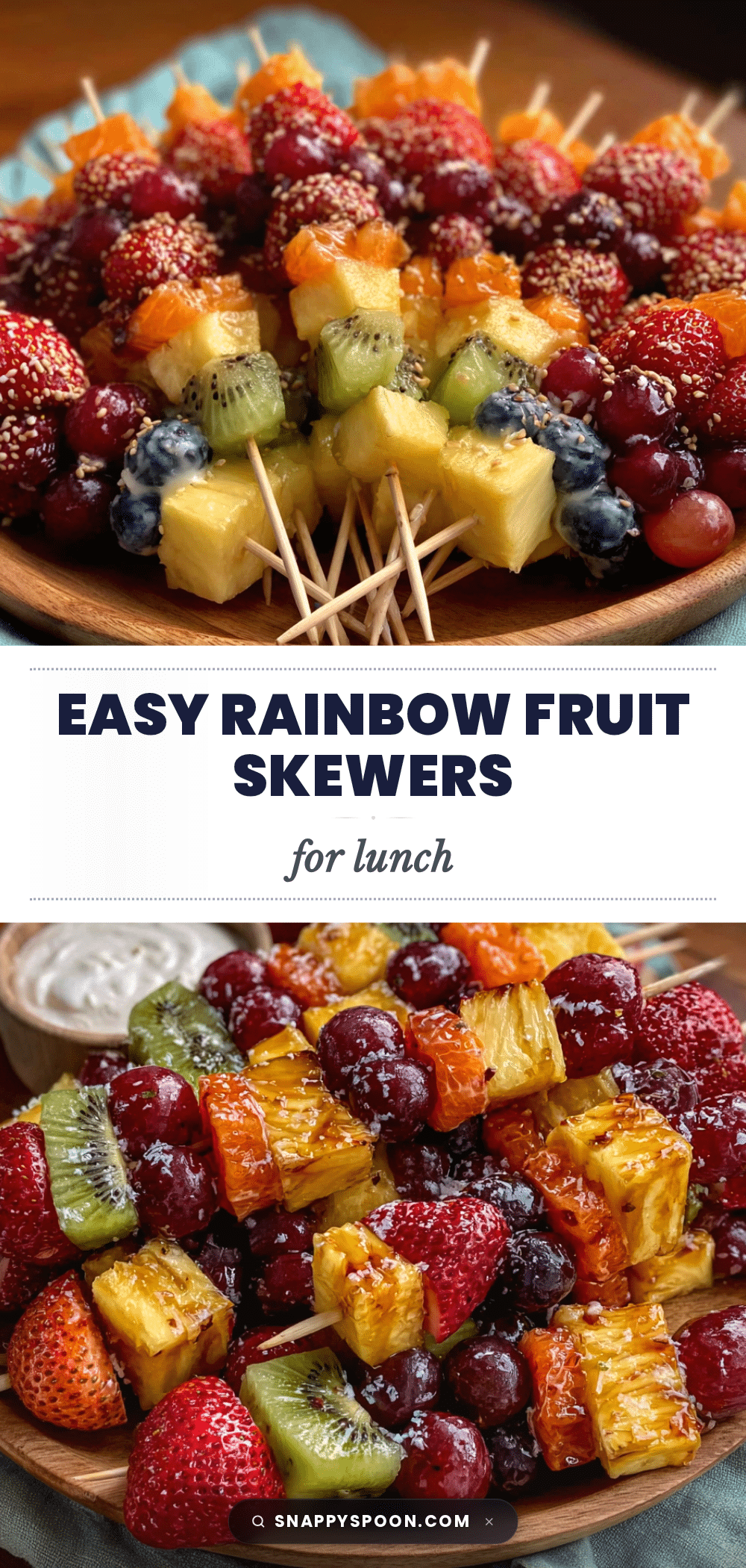 rainbow fruit skewers for lunch recipe