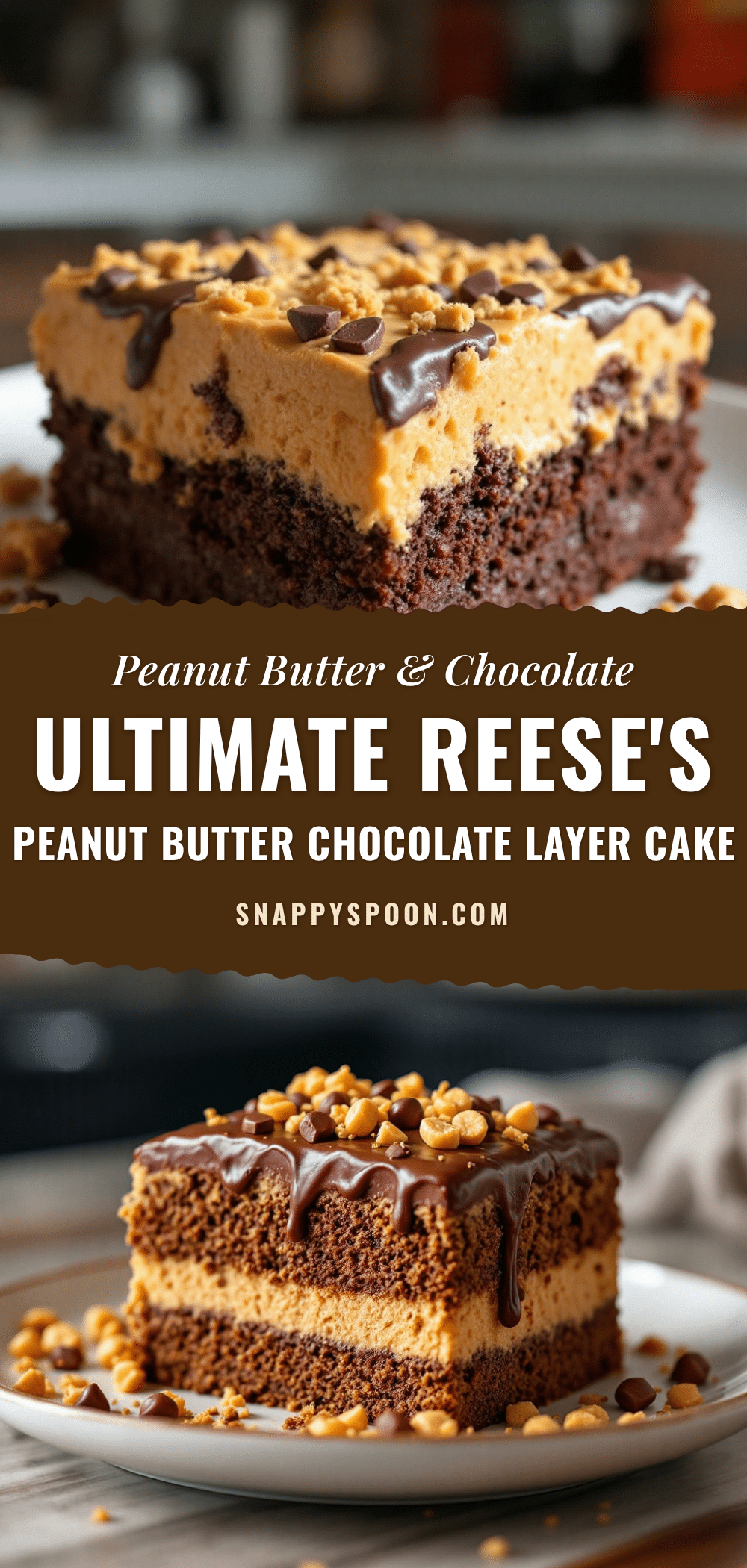 Reeses Peanut Butter Chocolate Layer Cake recipe