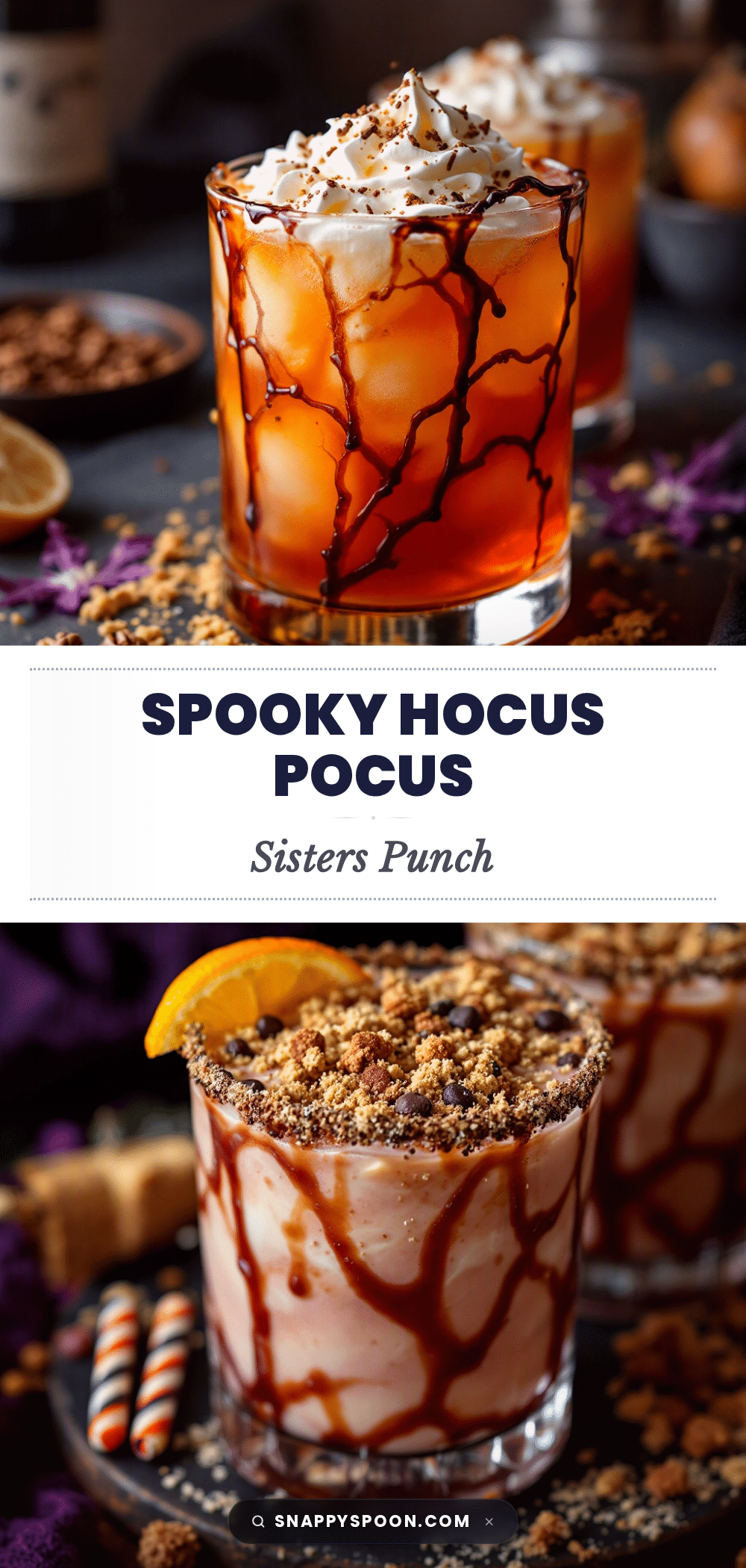 Spooky Hocus Pocus Sisters Cocktail Punch recipe
